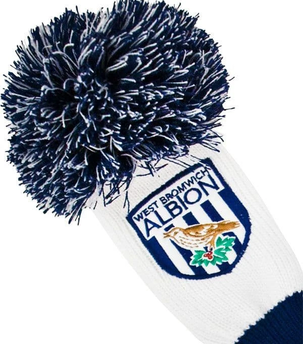 Official West Bromwich Albion Pompom Driver Headcover 1 Official West Bromwich Albion Pompom Driver Headcover